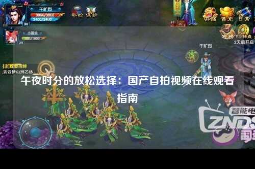 午夜时分的放松选择：国产自拍视频在线观看指南